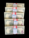 $2500, 5 Stacks Bundle of 5s (New Style)