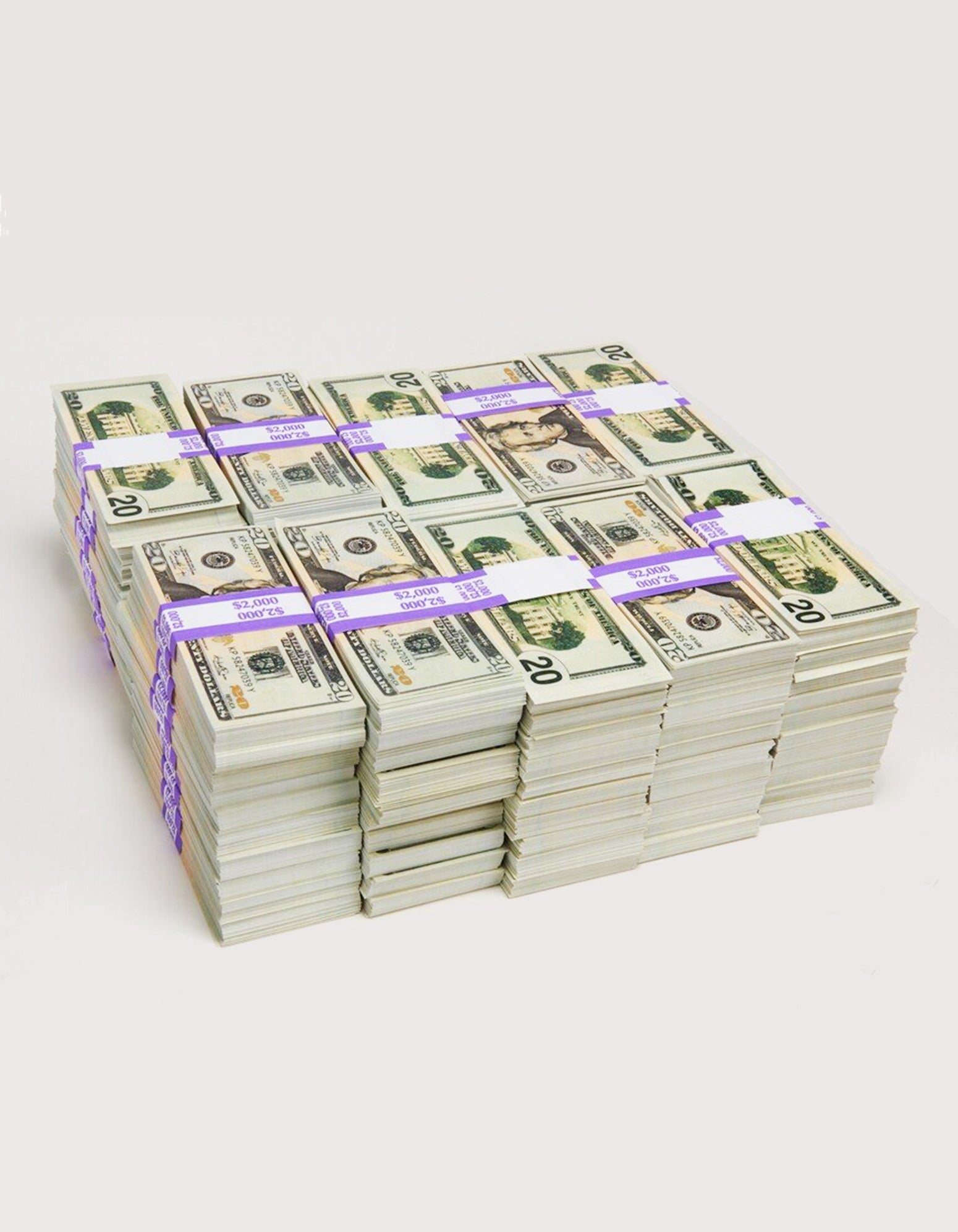 $100,000, 50 Stacks Bundle of 20s (New Style) - PropVin